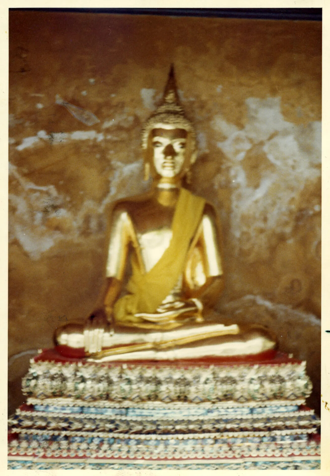 Golden Buddha Statue, Bangkok Temple — Doug Carmichael Vietnam-Era Travel Photo