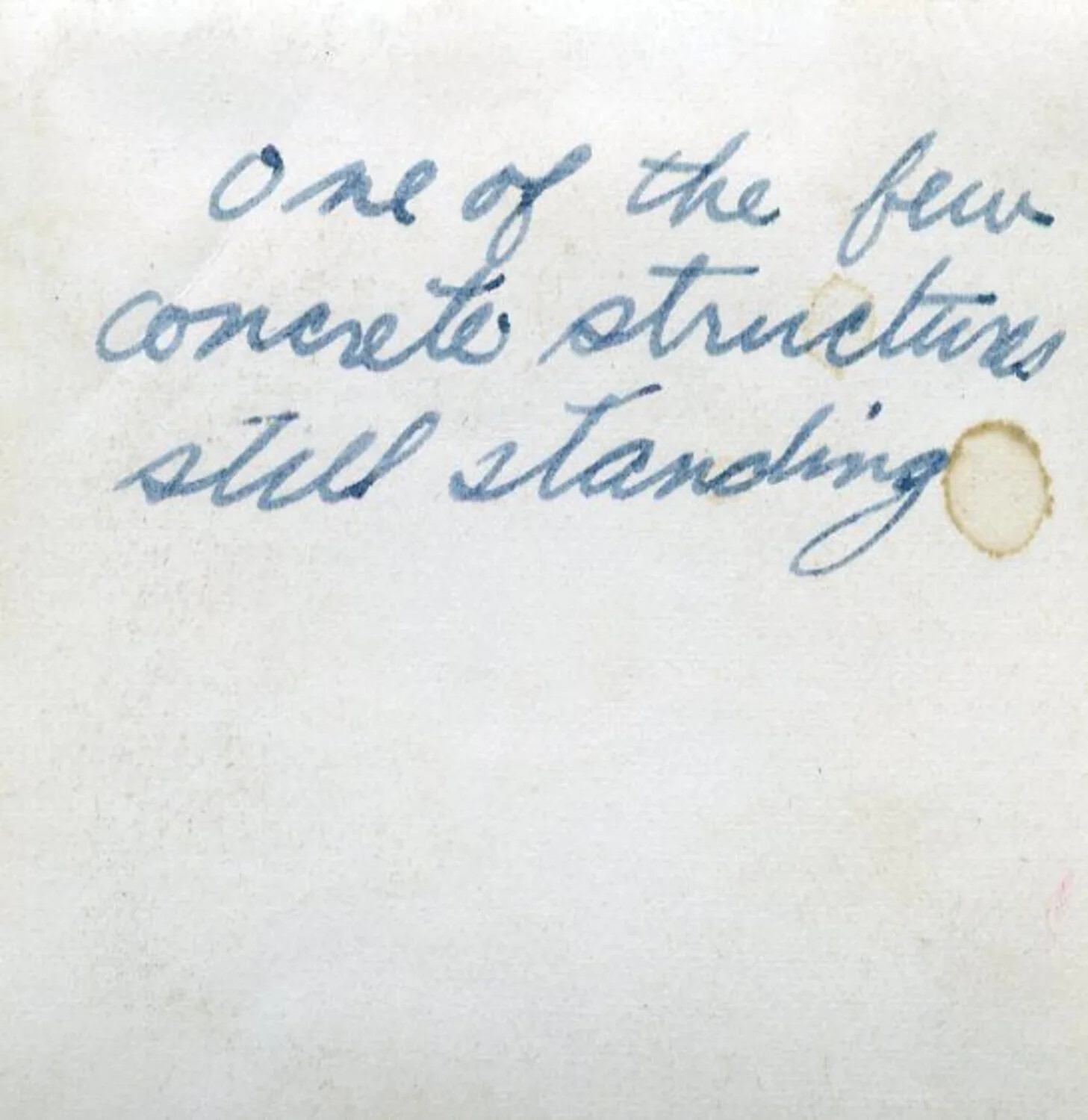 Verso Caption: 'One of the Few Concrete Structures Still Standing' — Hiroshima Photo Album