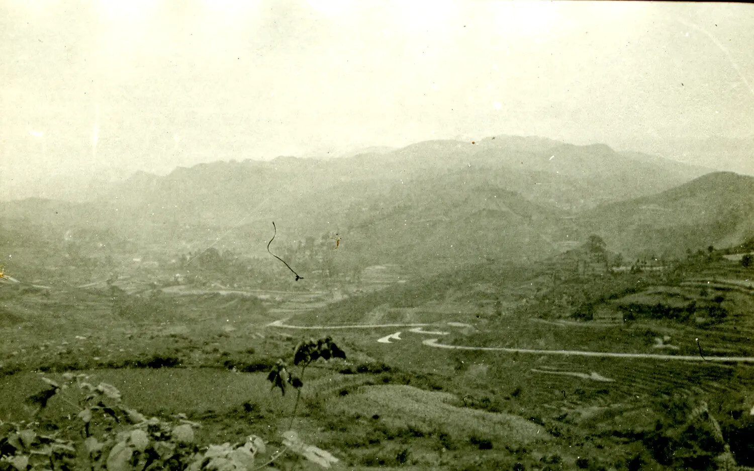 Mountain Valley Landscape, China-Burma-India Theater, WWII Era