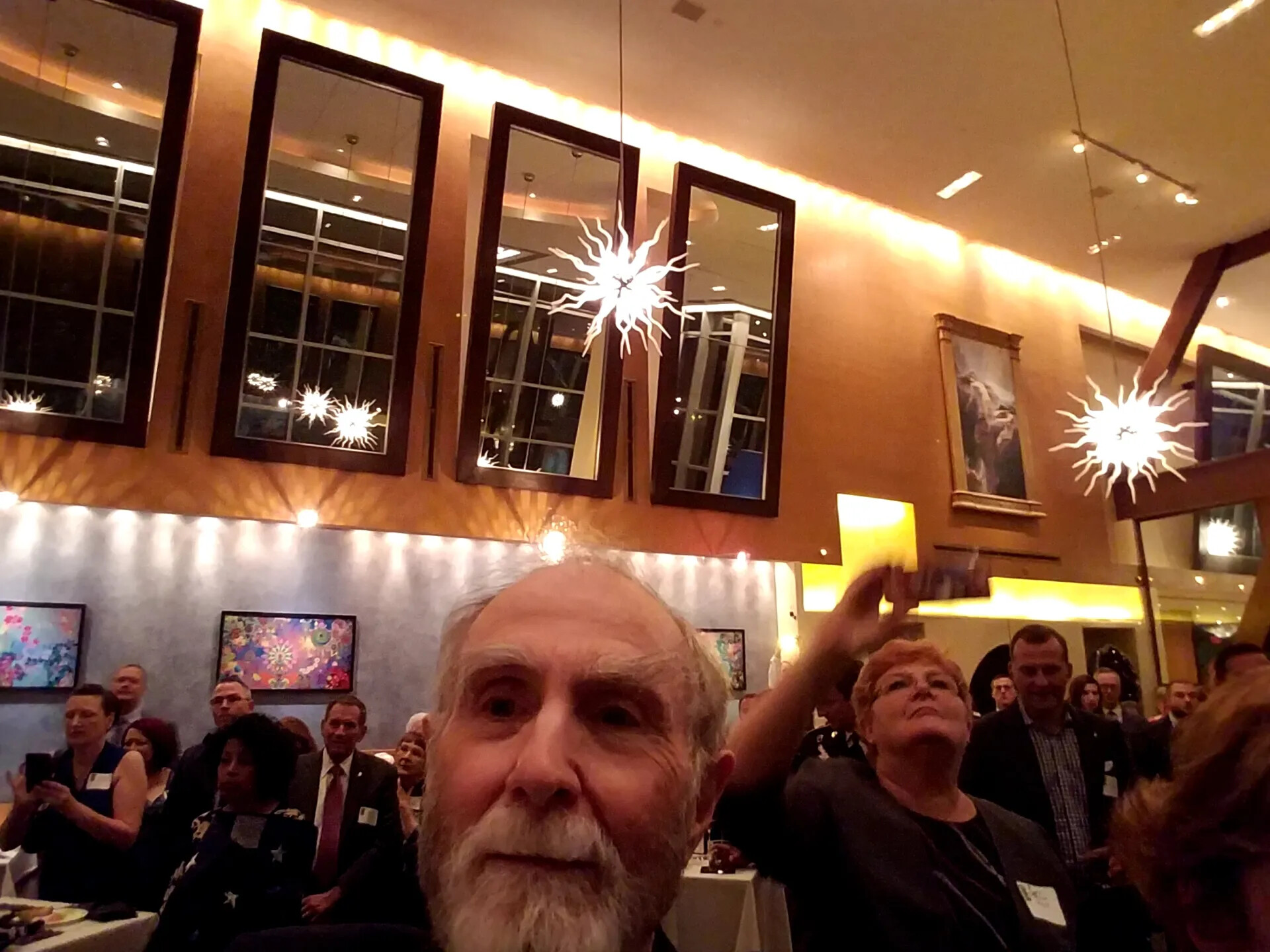 Attendee Selfie at Gary 'Mike' Rose Medal of Honor Reception, October 23, 2017