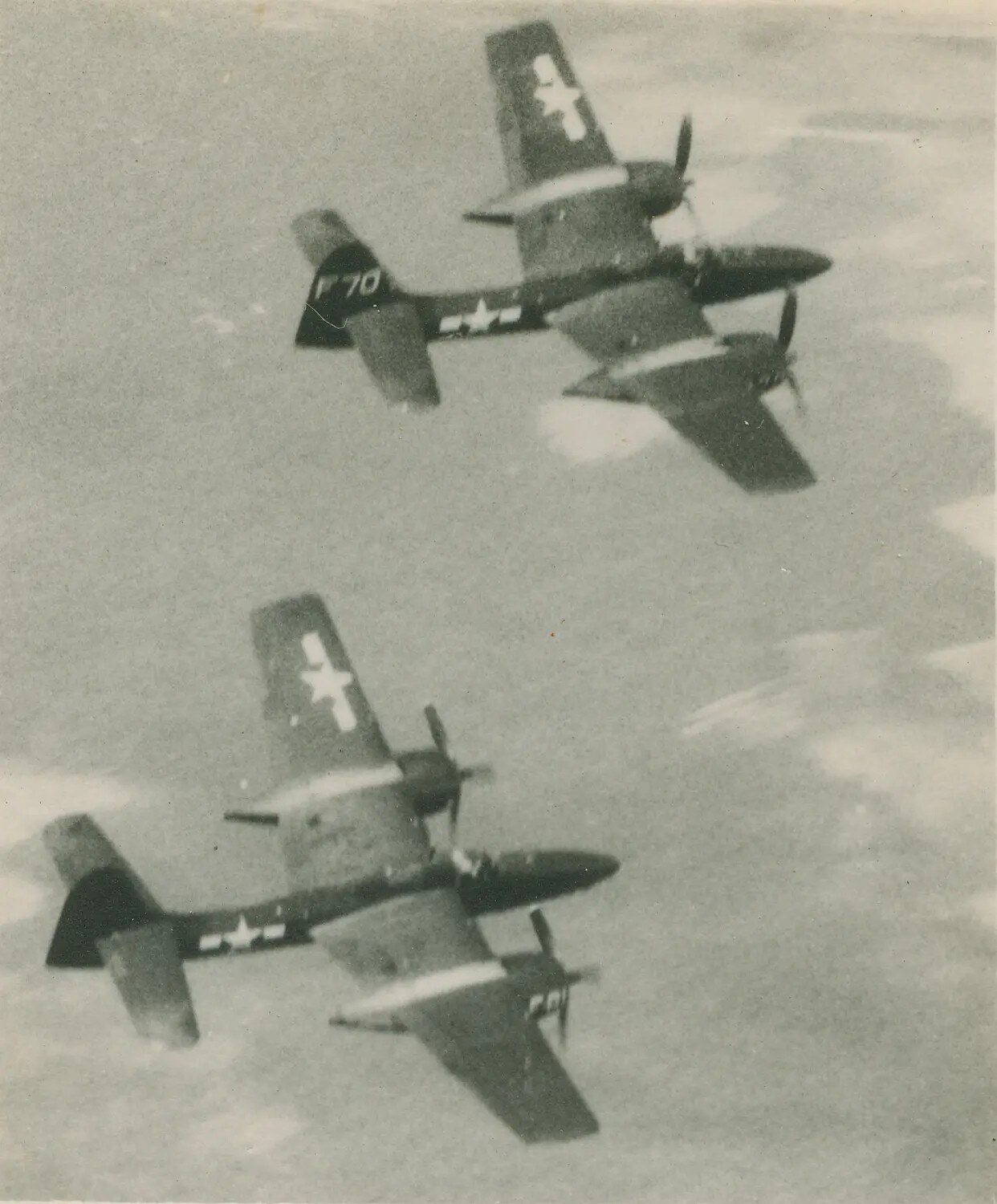 Twin-Engine U.S. Navy/Marine Fighters in Echelon Formation, WWII Era (McAleer Album)