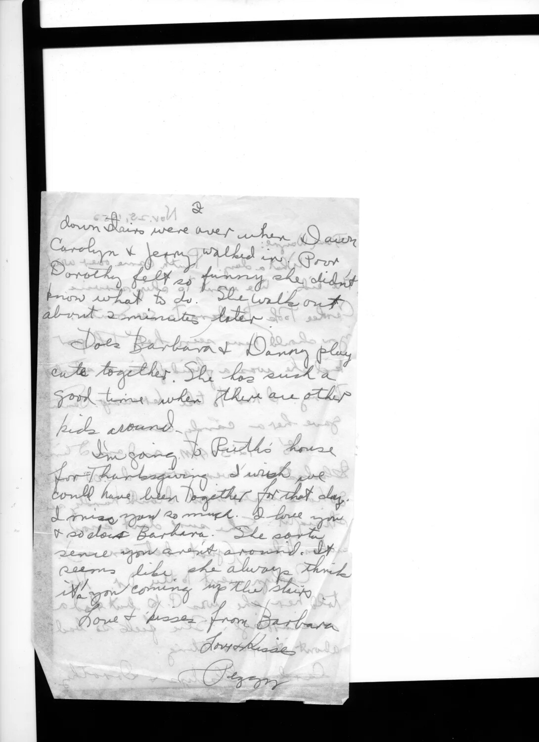 Handwritten Personal Letter, Page 2 - Bancroft Korean War Correspondence Collection