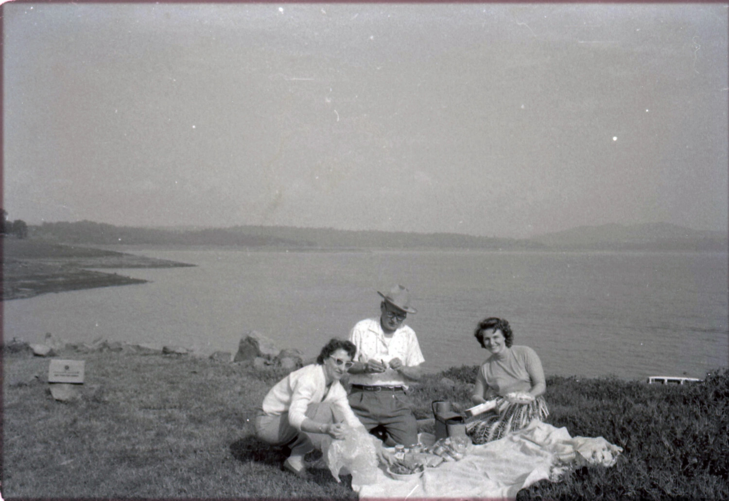 Family Picnic at Folsom Lake, California, 1950s