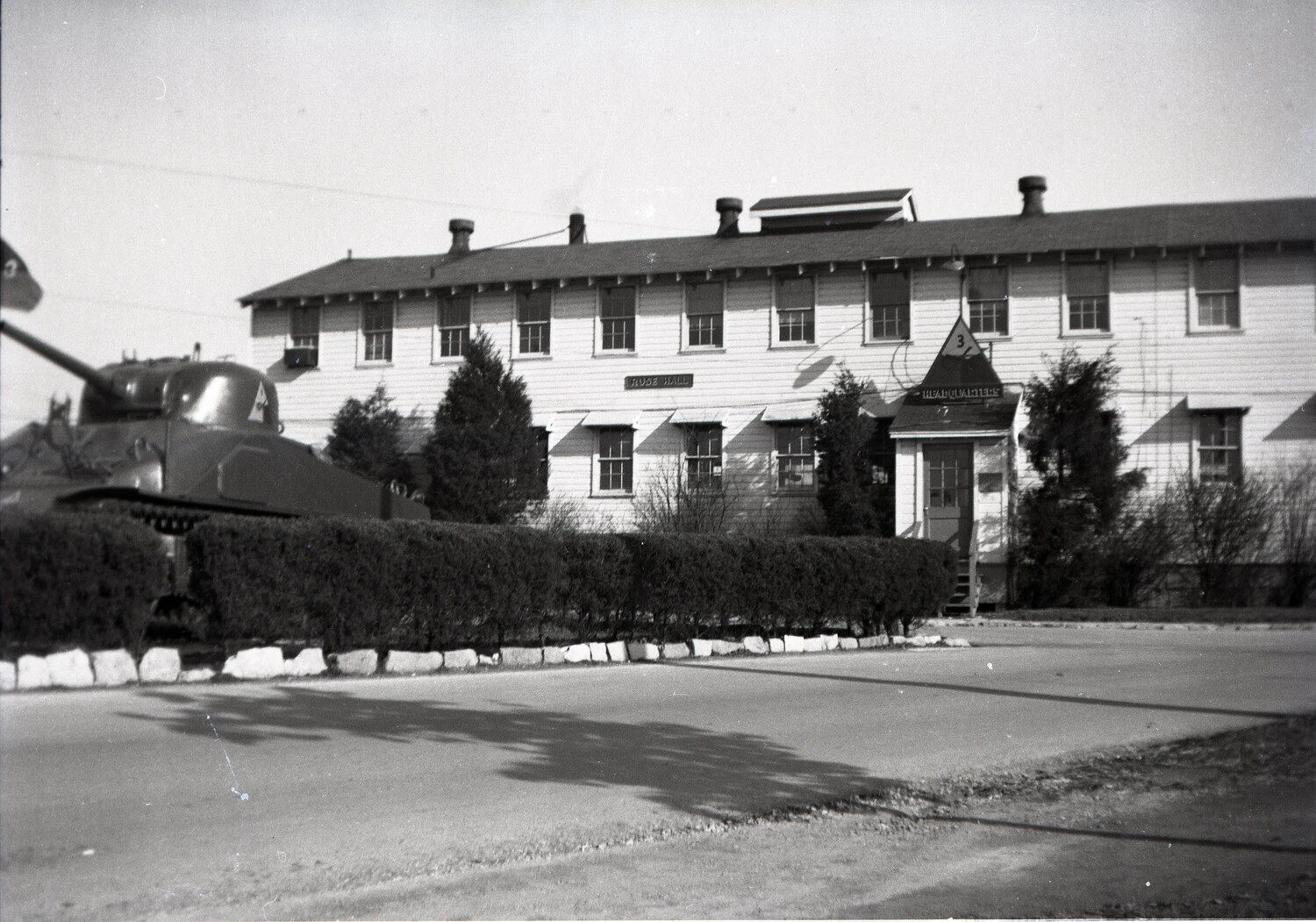 Armored Vehicle and 'Rose Hall' Headquarters Building, Fort Knox, Kentucky