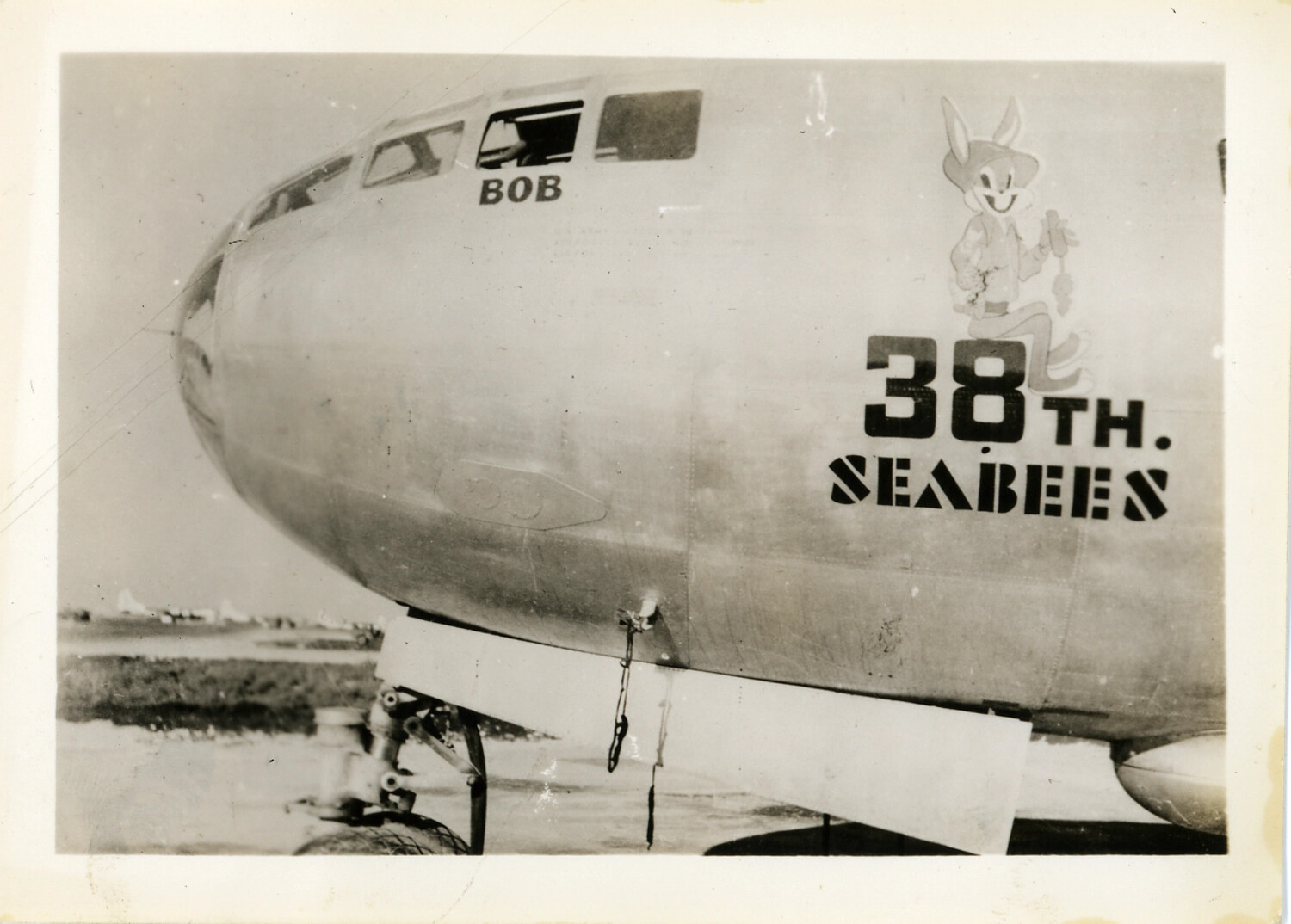 Nose Art Detail, Boeing B-29 Superfortress "38th Seabees," Pacific Theater, World War II