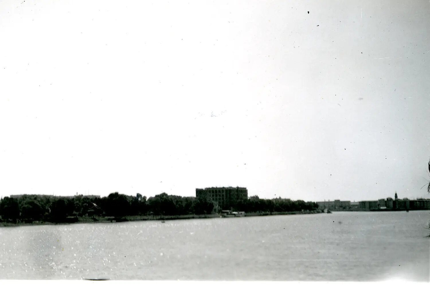 Riverfront City Skyline, China-Burma-India Theater, WWII