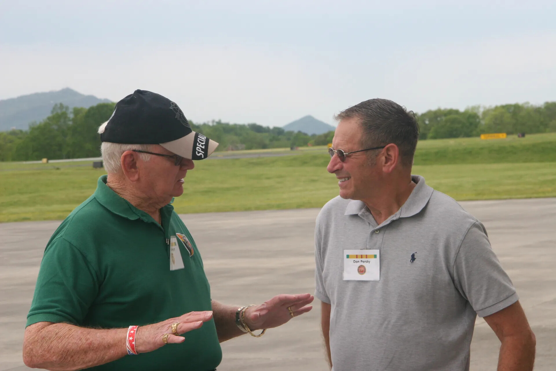 Reunion Attendees Conversing on Airport Ramp, 2016 Operation Tailwind Event