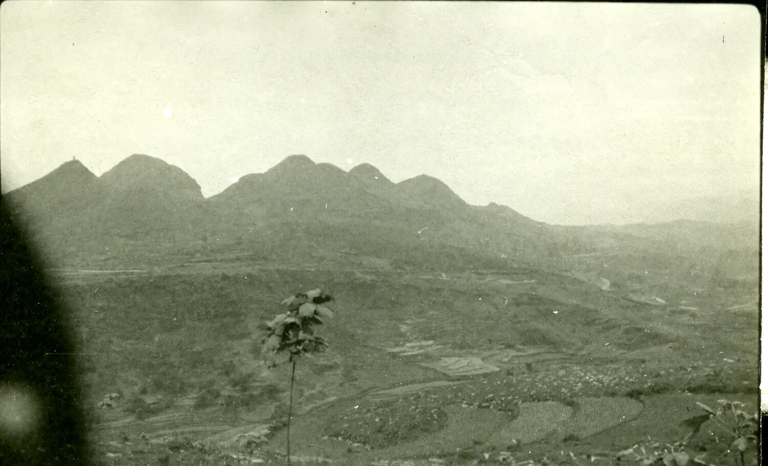 Mountain Valley Landscape, China Burma India Theater, World War II