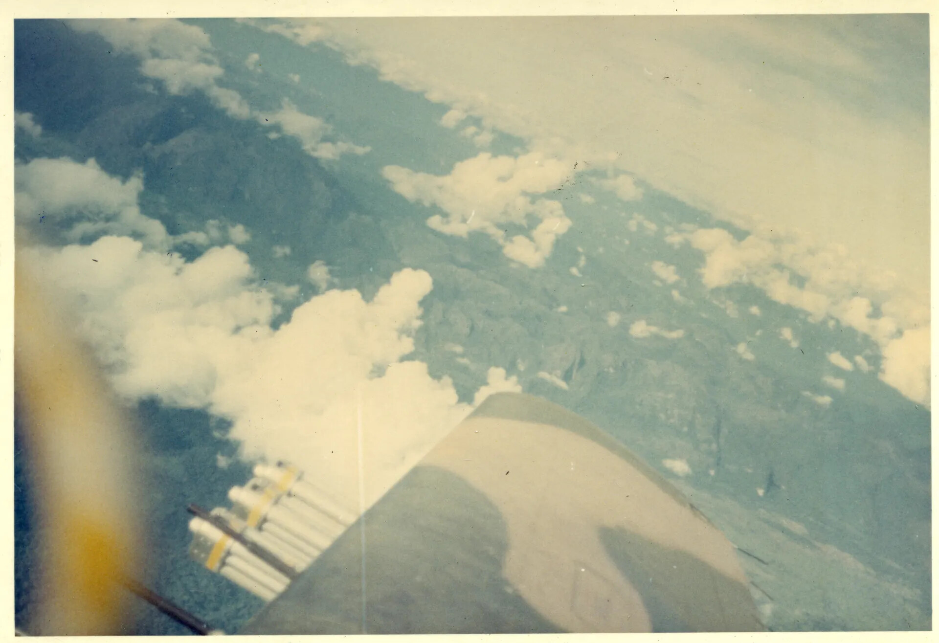 In-Flight View Over Karst Terrain, Laos/NKP Border Region, Vietnam War Era