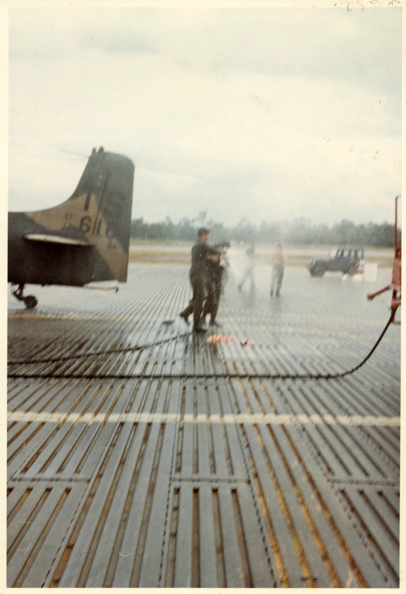 'Hose-Down' Last-Mission Celebration Beside A-1 Skyraider, NKP RTAFB