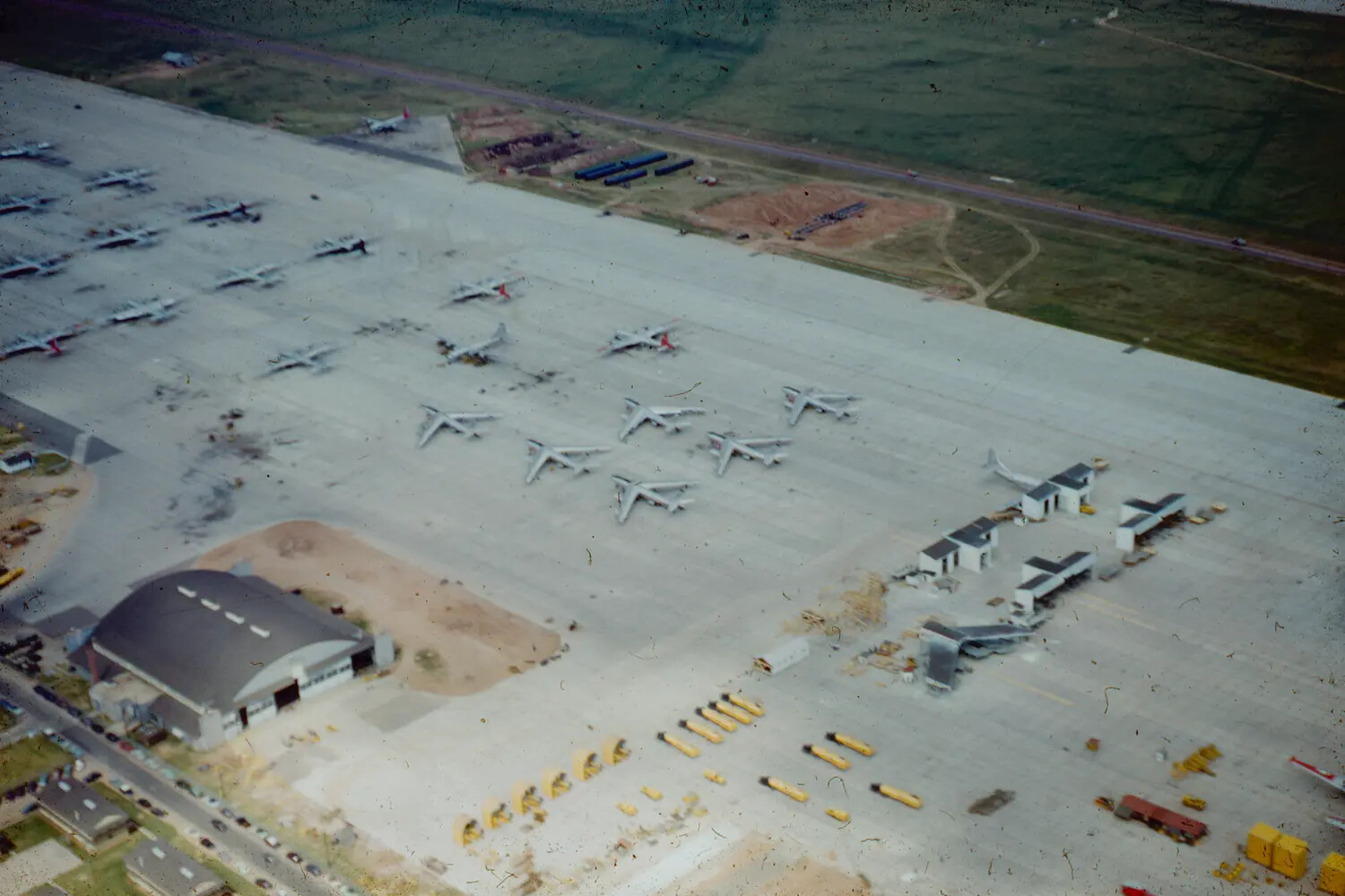Aerial View of Bomber Ramp, Thule Air Base, Greenland, c. 1950s