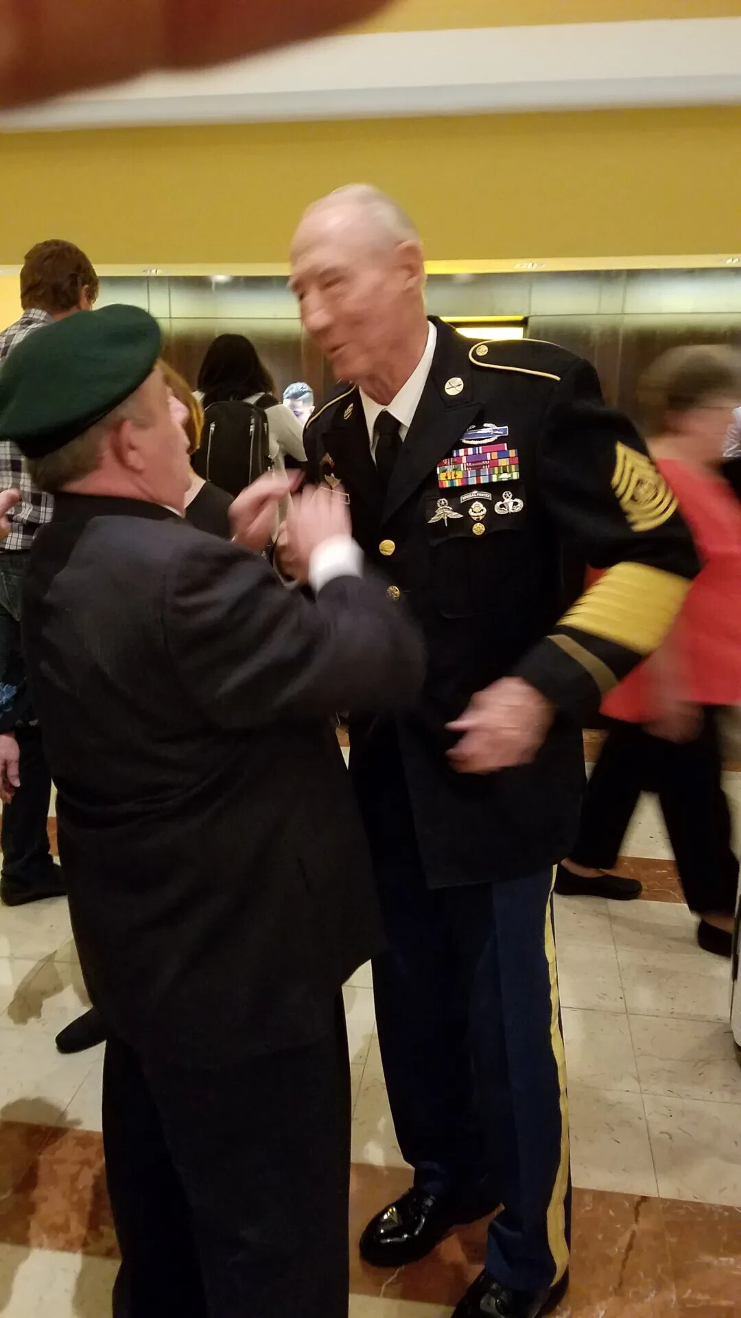 Veterans Gathering at the Gary 'Mike' Rose Medal of Honor Event, October 2017