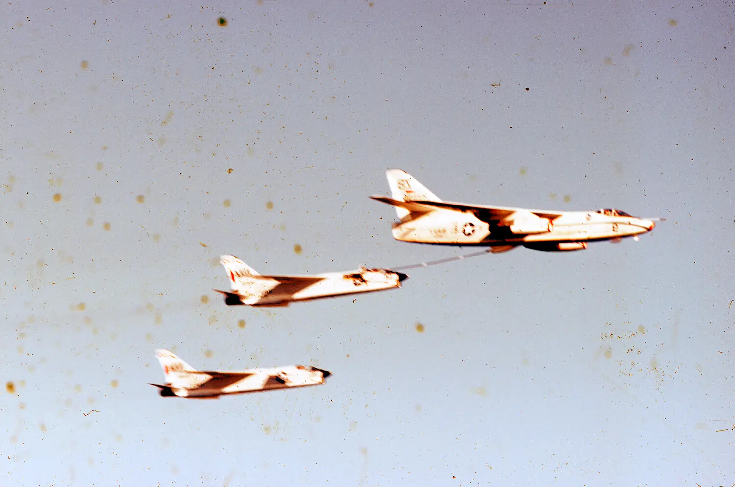 Formation of Douglas A-4 Skyhawks in Flight, Vietnam-Era USS Ticonderoga Collection