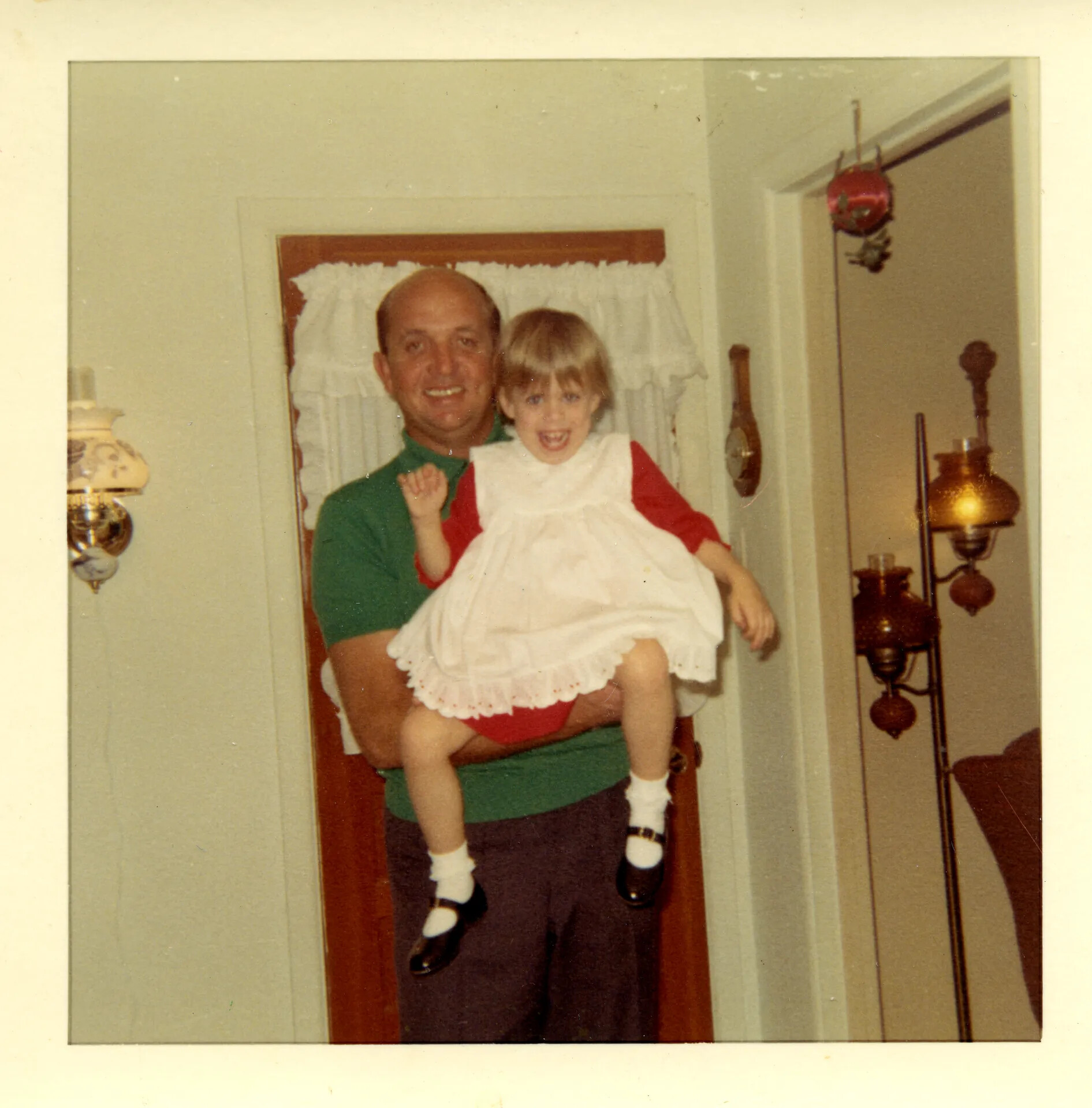 Father and Daughter at Christmastime, Family Home, 1968