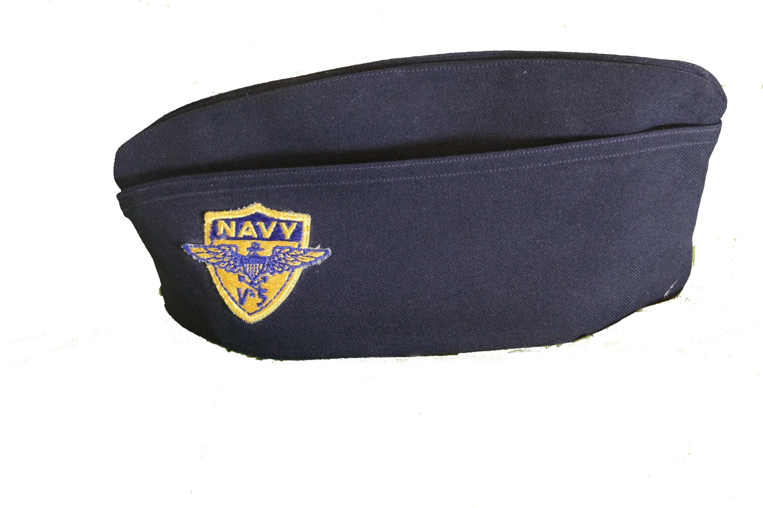U.S. Navy Garrison Cap with Naval Aviation Patch, Lt. Bancroft Collection