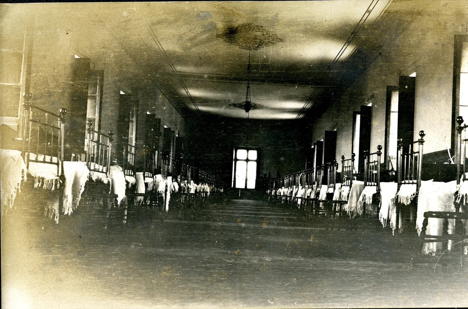 Naval Dormitory or Hospital Ward Interior - USS Columbia Photo Album, Page 328A