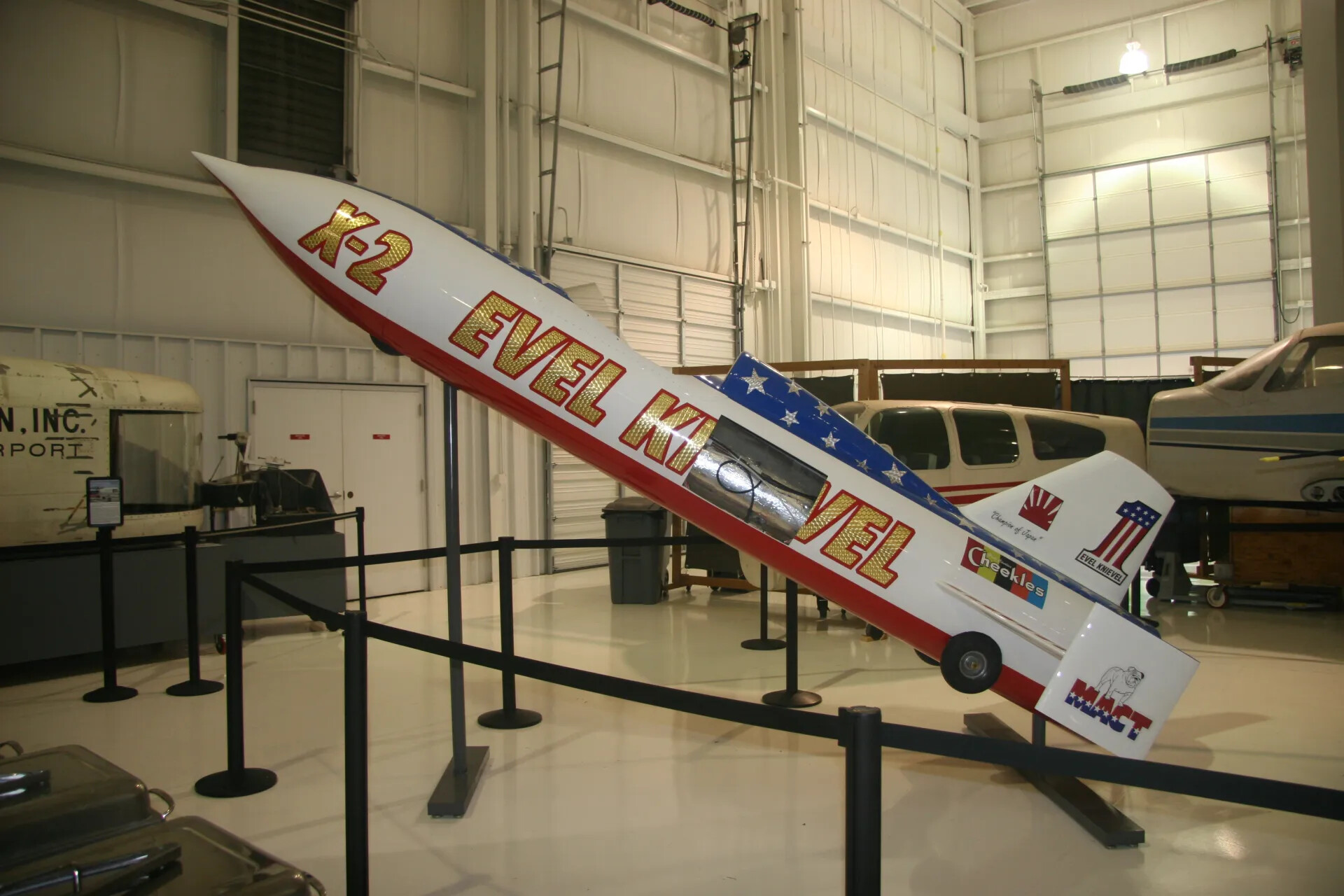 Replica 'X-2 Evel Knievel' Skycycle Rocket, Museum Display