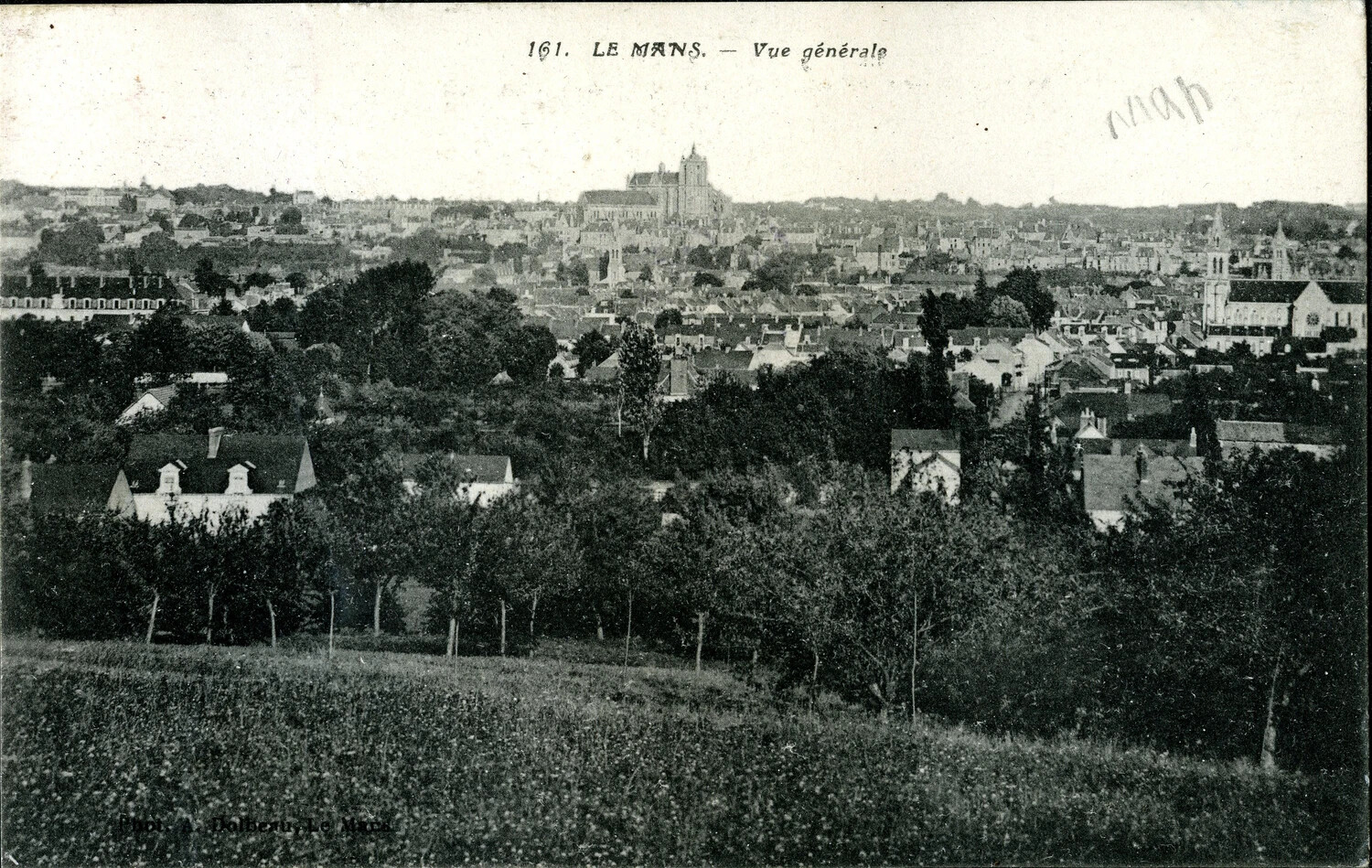 Postcard: 'Le Mans -- Vue Générale,' France, World War I Era