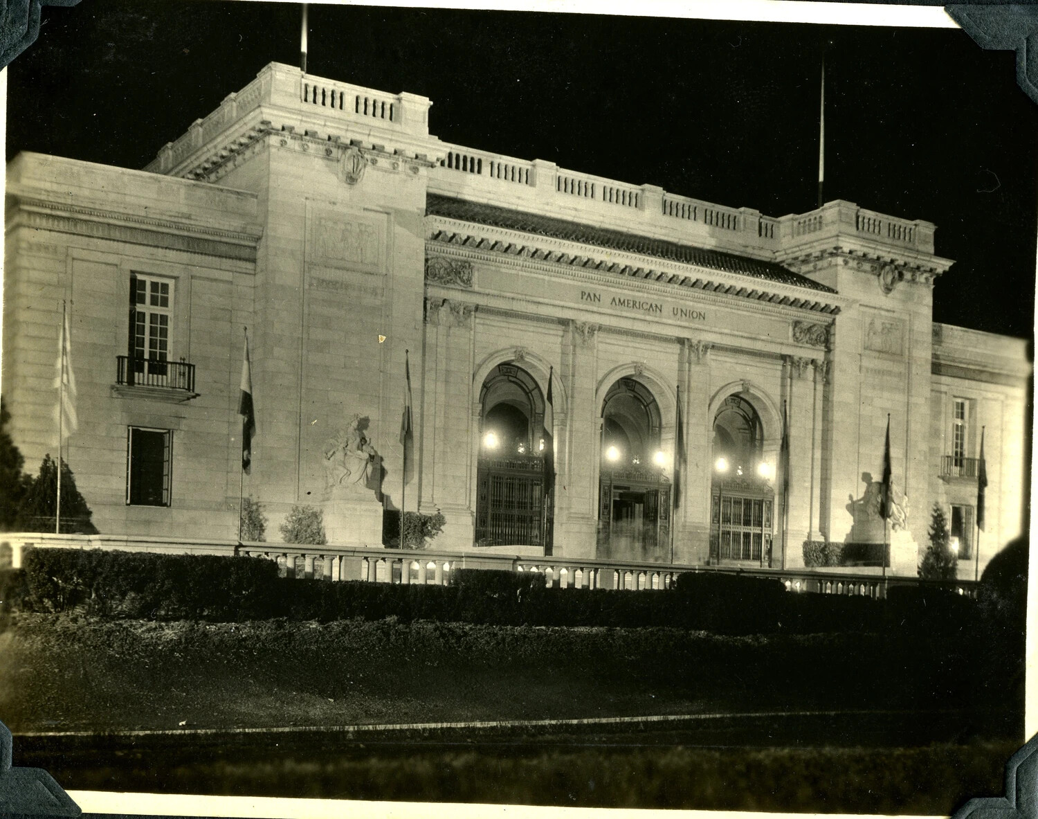 Night Photograph of the Pan American Union Building, Washington, D.C.