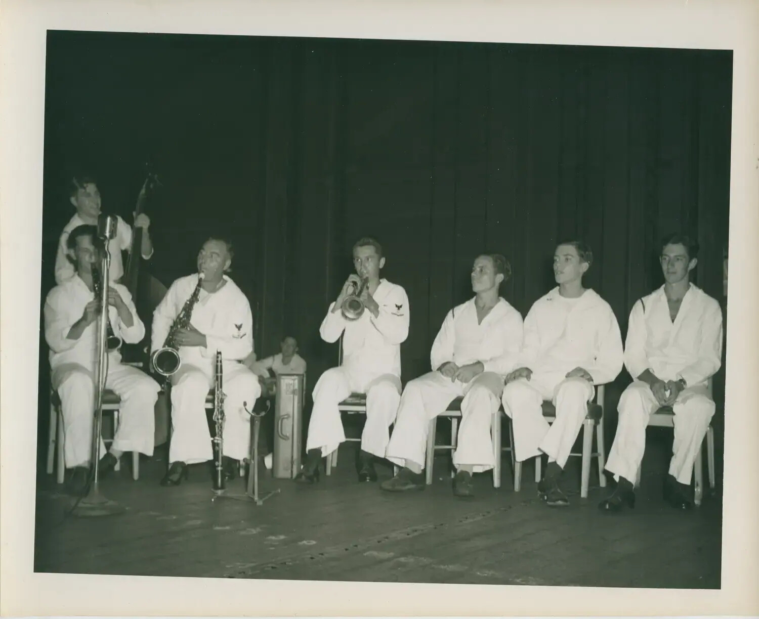U.S. Navy Shipboard Band Performance, USS Petrof Bay (CVE-80), World War II