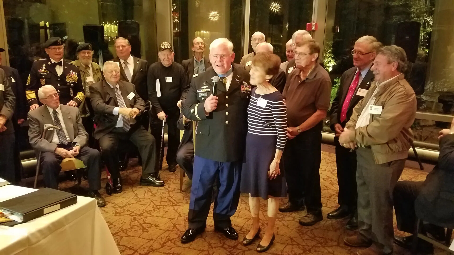 Medal of Honor Recipient Gary Michael Rose Addresses Veterans at Reception — October 23, 2017