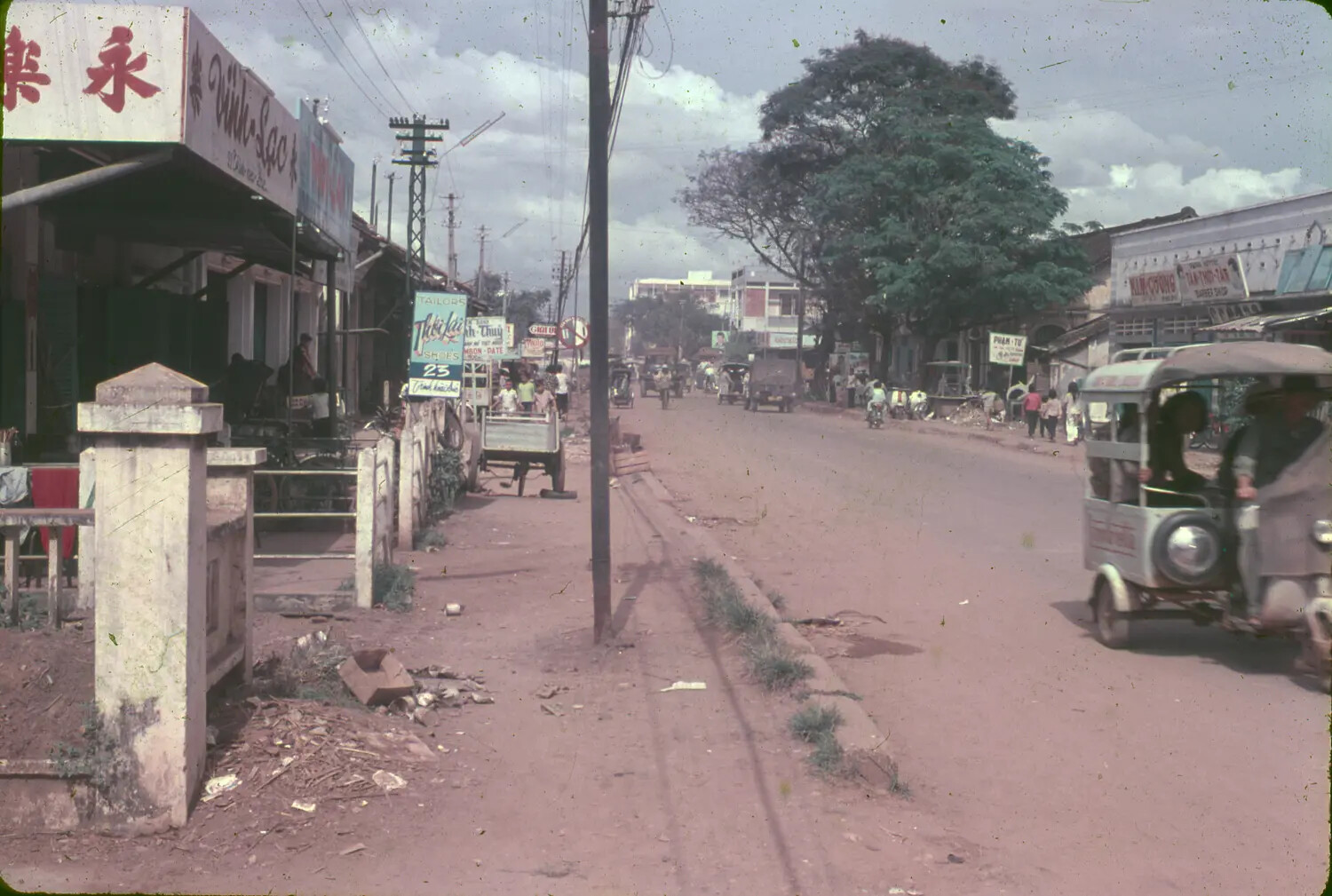 Street Scene, South Vietnamese Town, 1965 — 3rd Tactical Fighter Wing Collection