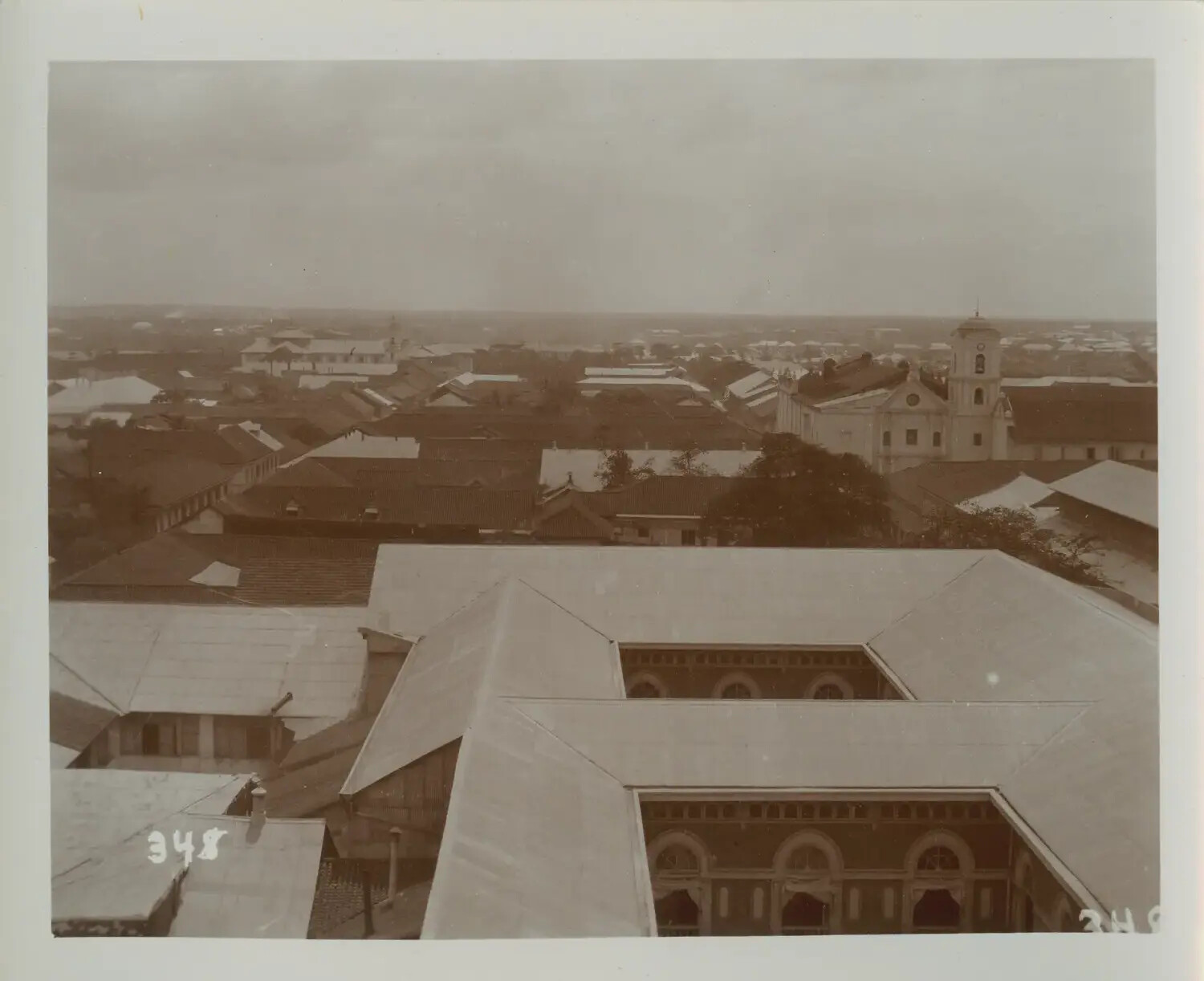 Panoramic Rooftop View of Manila, Philippines, c. 1890s