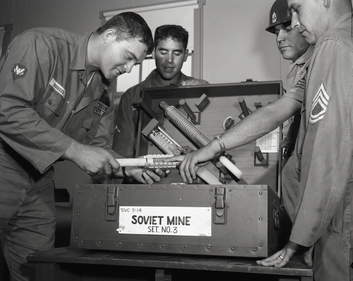NCO Academy Ordnance Identification Class, Alternate View — Soviet Mine Set, Fort MacArthur