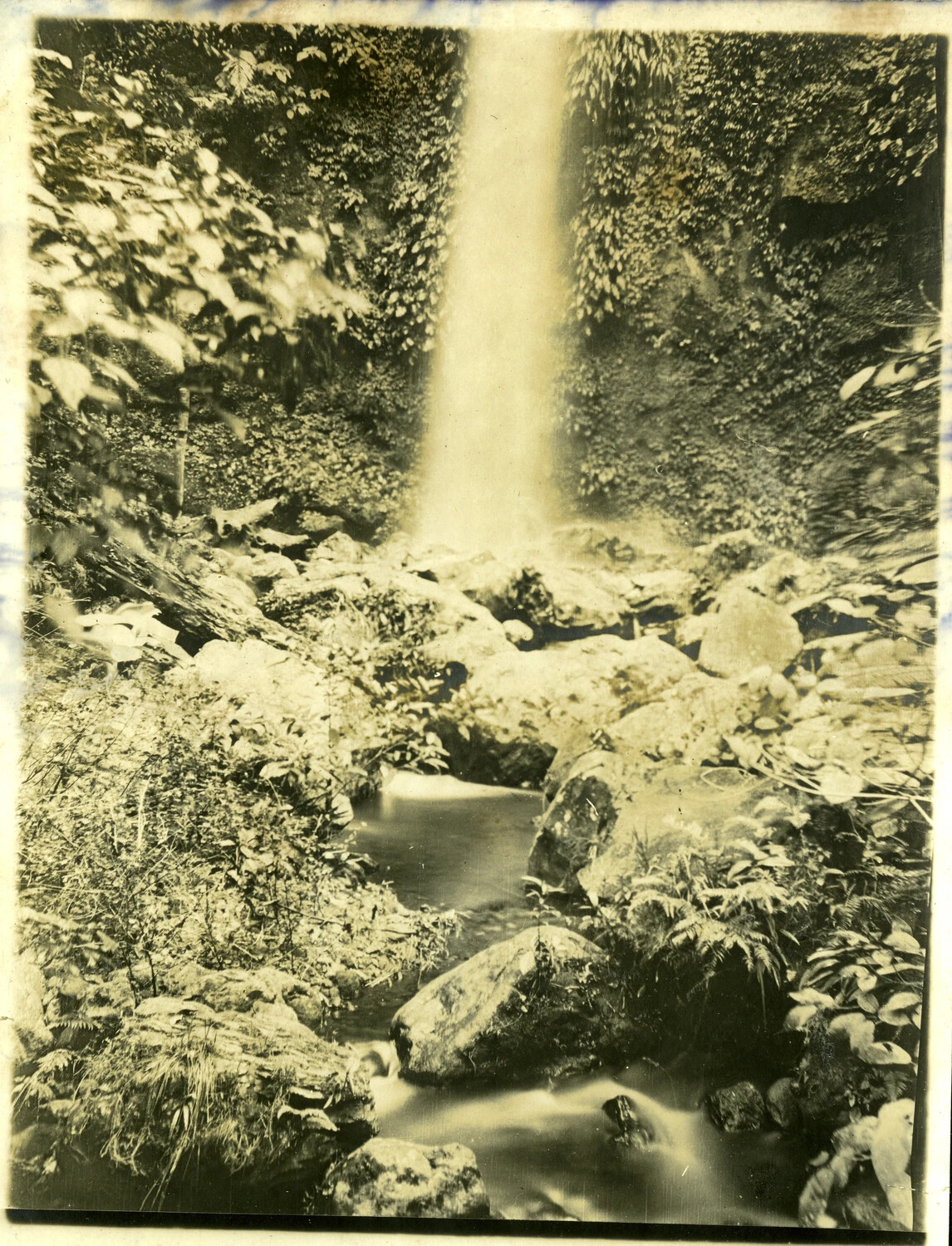 Jungle Waterfall, Philippines, Early 1900s (Stone Album)