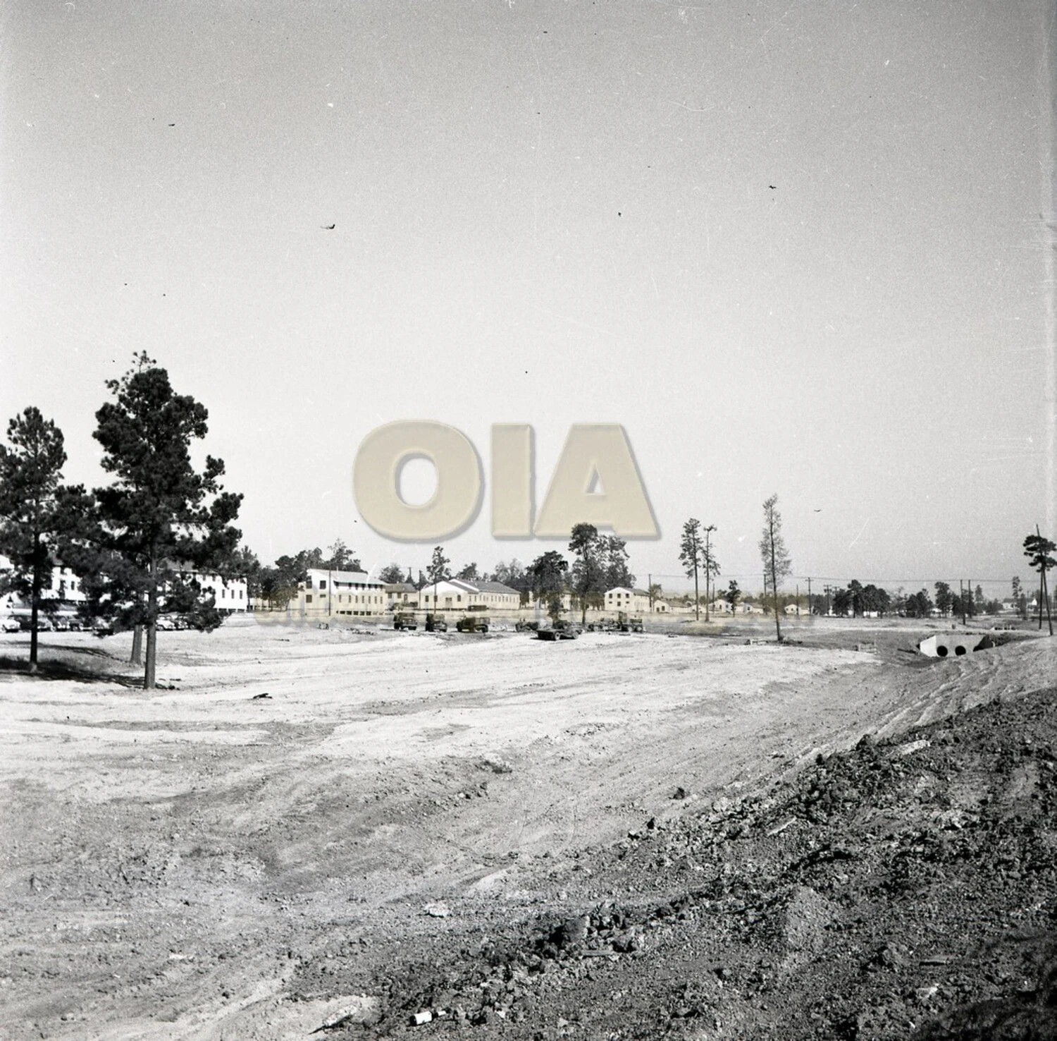 Army Camp Motor Pool and Barracks Area, Stateside Training Installation