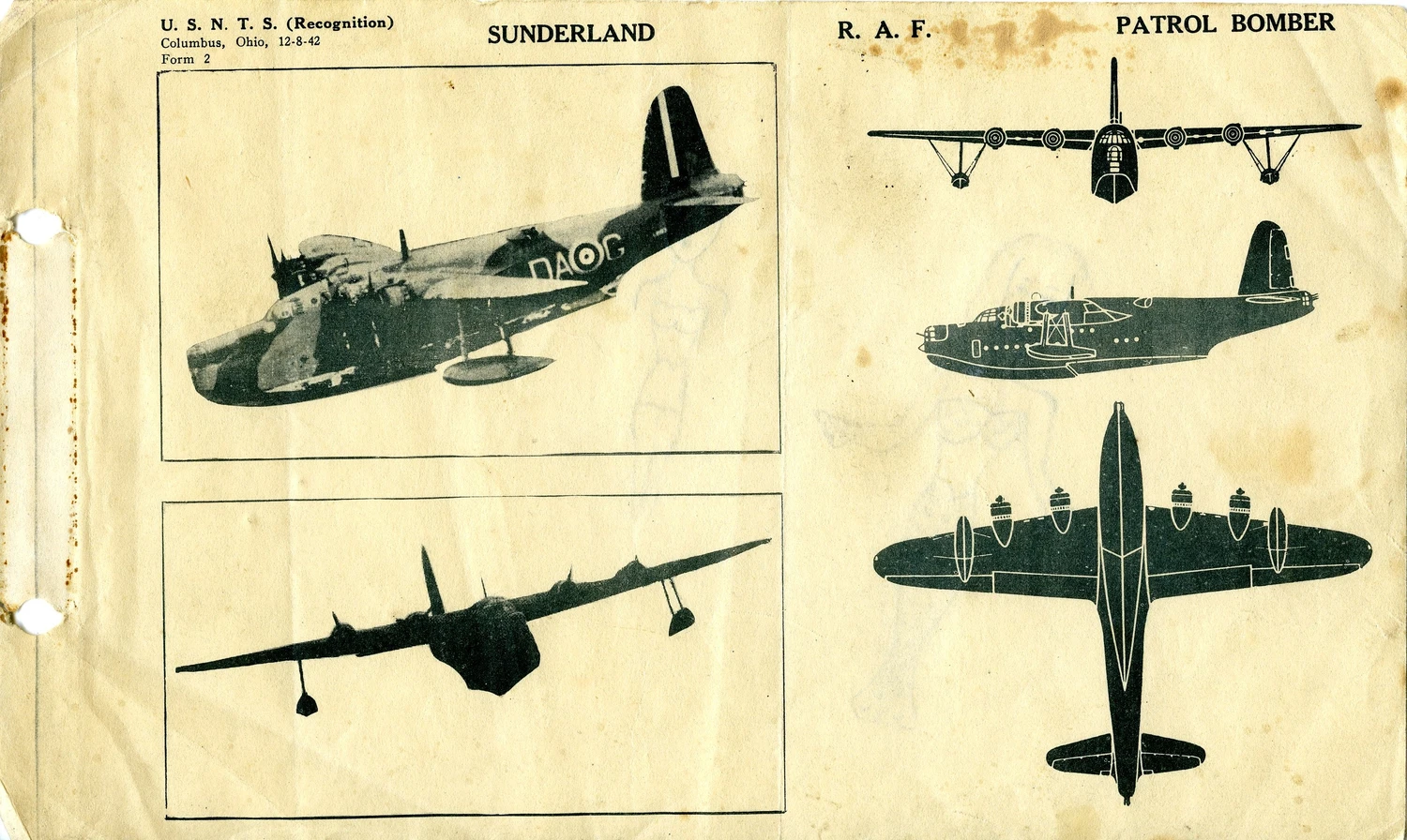 1942 USNTS AIRCRAFT RECOGNITION BOOK