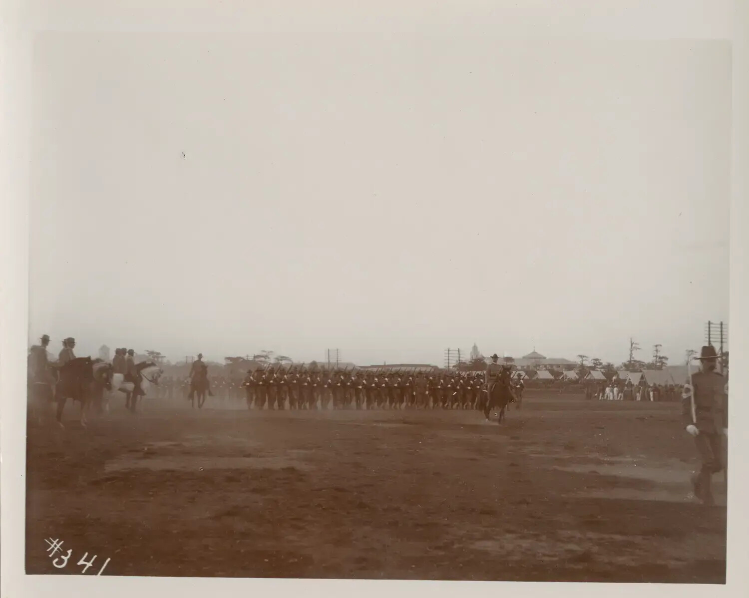 U.S. Army Infantry Battalion on Review, Philippine Garrison, c. 1898-1910