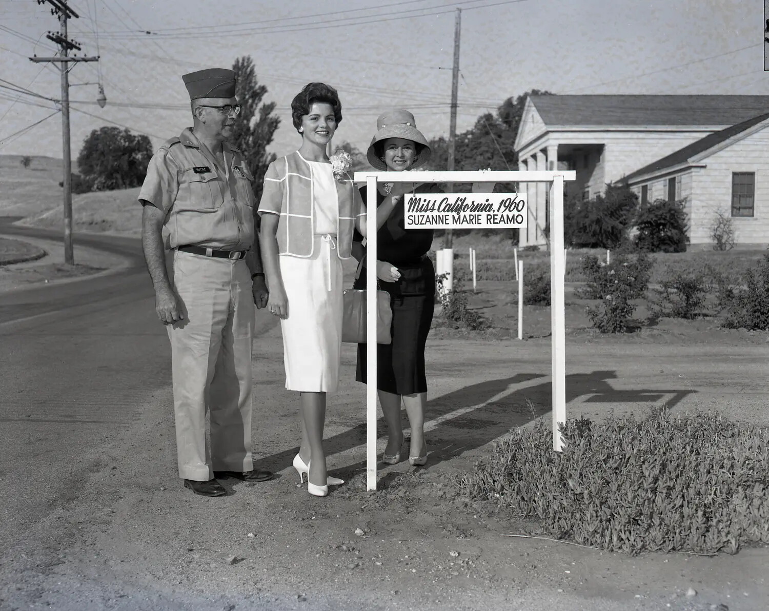 Miss California 1960 Suzanne Marie Reamo Visits California National Guard Installation