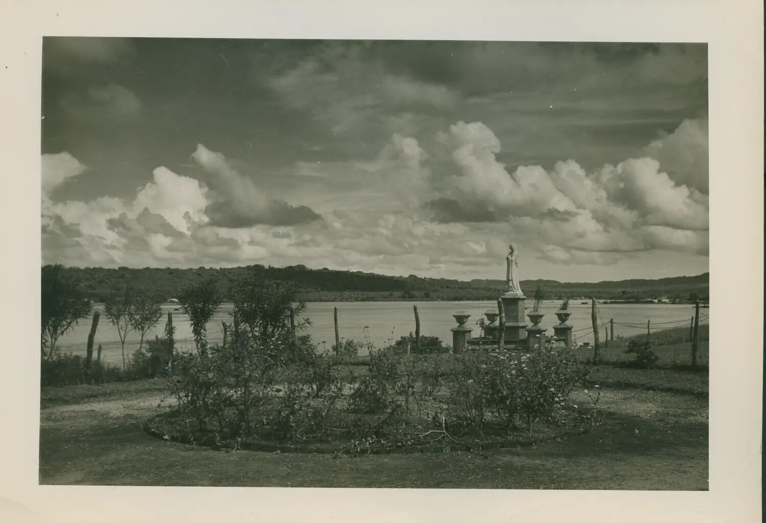 Memorial Statue and Garden Overlooking Pacific Harbor - USS Petrof Bay (CVE-80) Collection