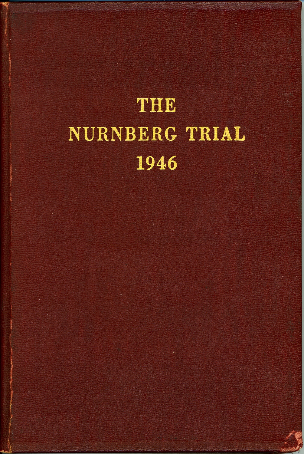 Book Cover: 'The Nurnberg Trial, 1946'