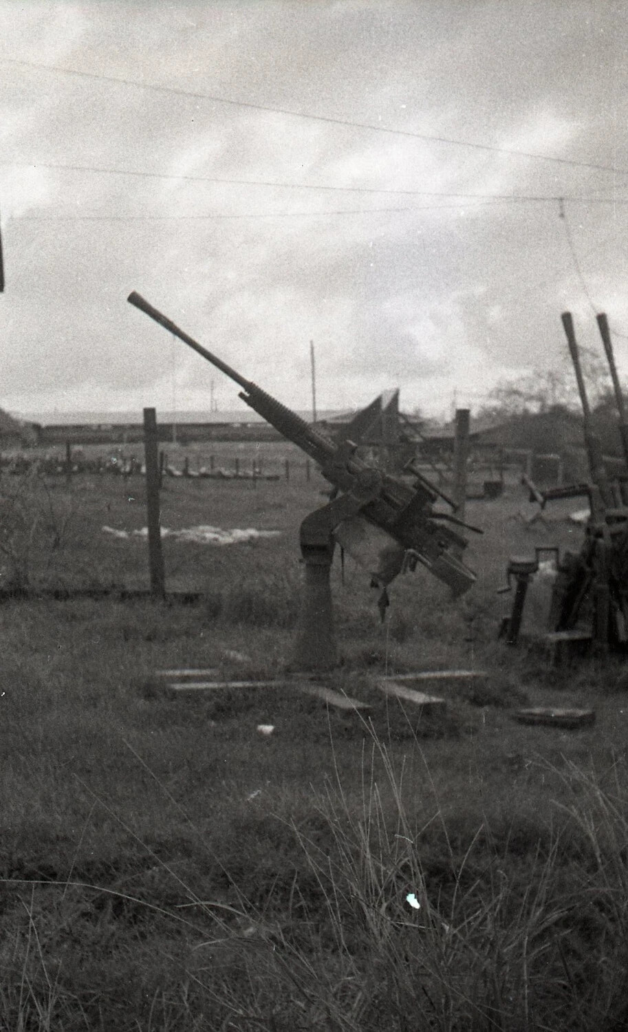 Abandoned Anti-Aircraft Gun in a Field, Luzon, Philippines