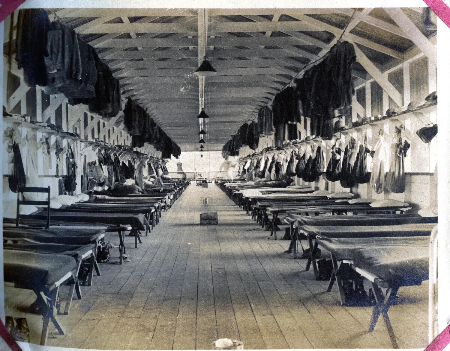 Interior View, Open-Air Barracks Building, Panama Canal Zone