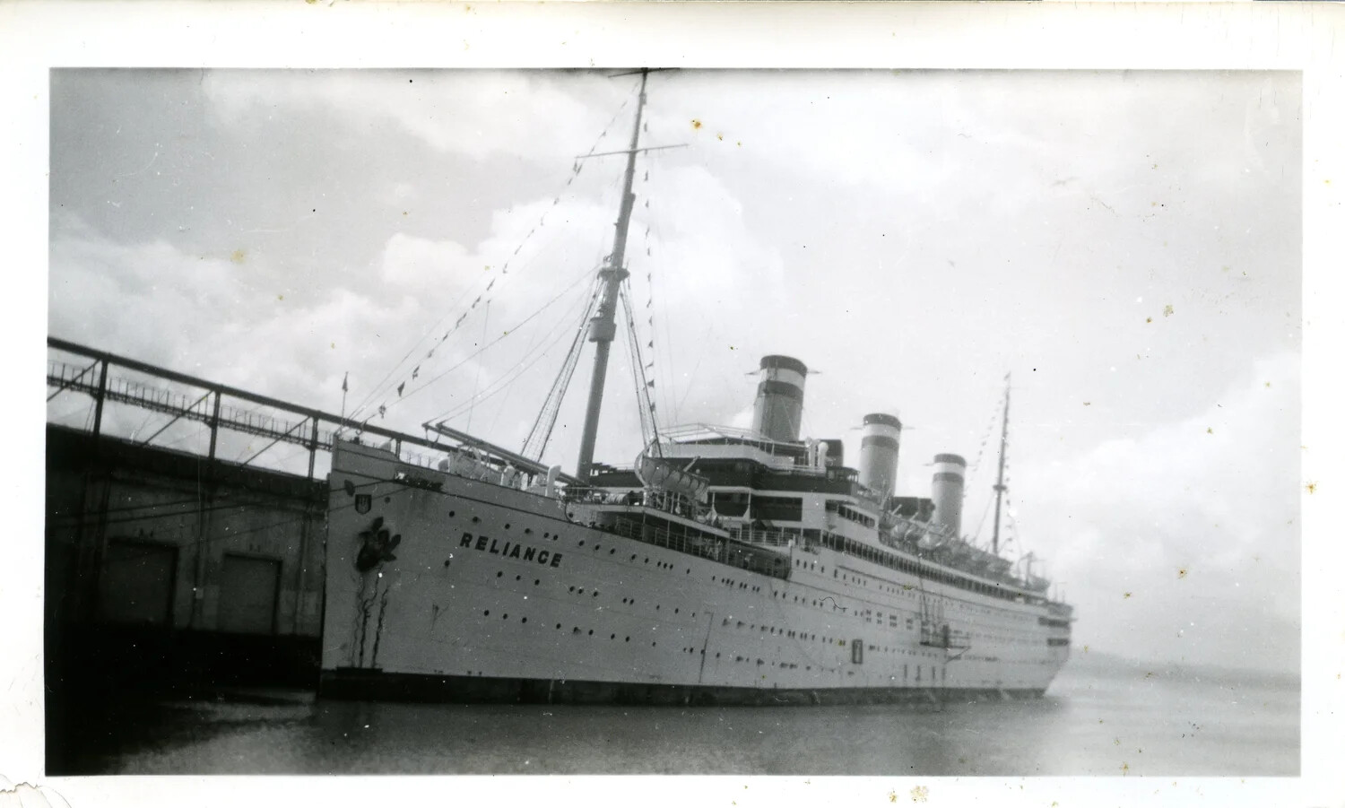 SS Reliance Docked at Cristobal, Panama Canal Zone, December 25, 1936