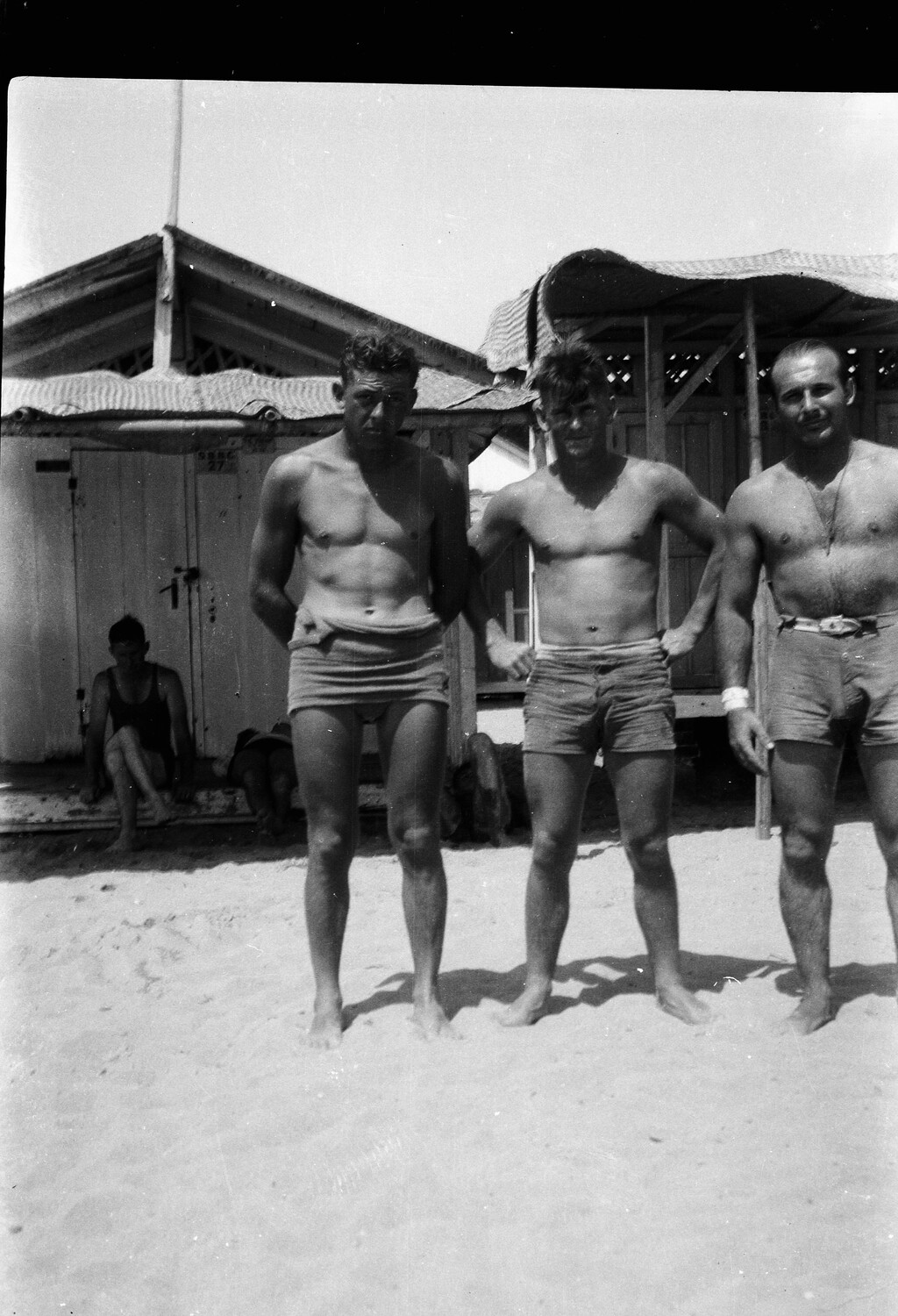 U.S. Navy Sailors on Beach Leave, China/Pacific, 1930s