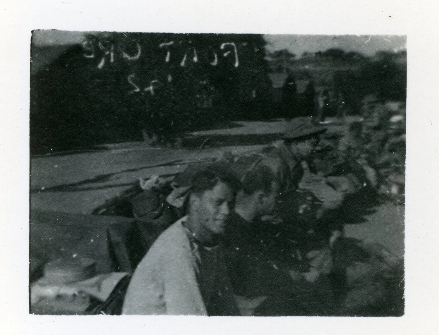 Soldiers Crowded in Vehicle, Fort Ord, California, 1942 (Mirror-Reversed Print)
