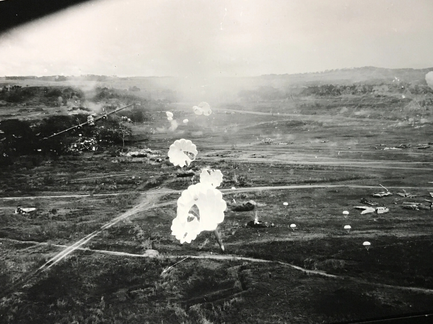Parafrag Bombing Attack on Japanese Airfield, 312th Bombardment Group, WWII