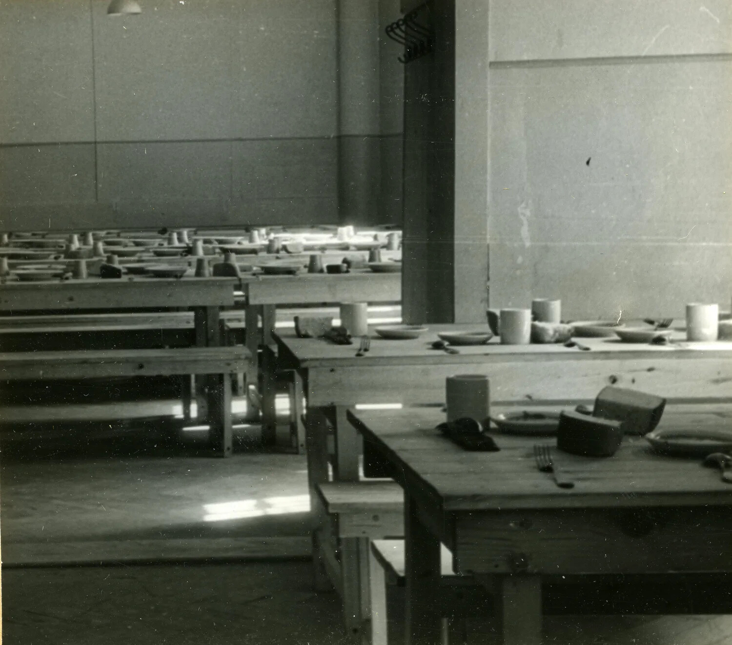 Civilian Mess Dining Room, Close Interior View