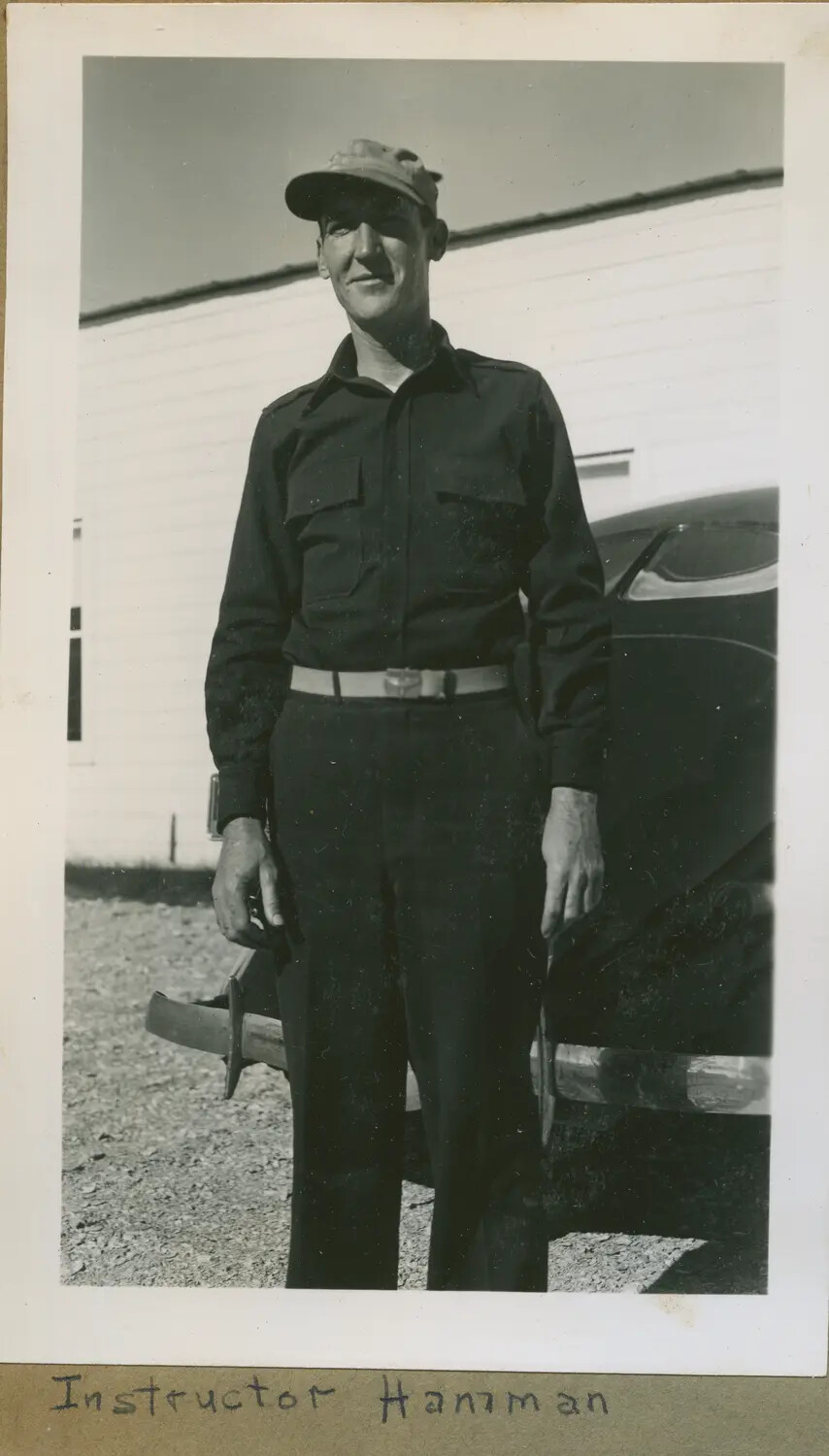 Portrait of 'Instructor Hariman' at a Wartime Training Station