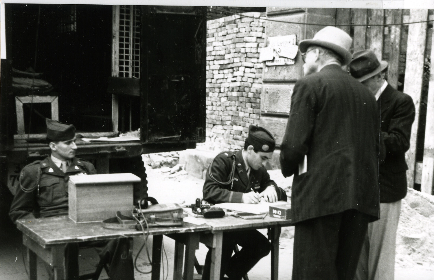 American Military Personnel Processing German Civilians, Postwar Nuremberg Trial Era