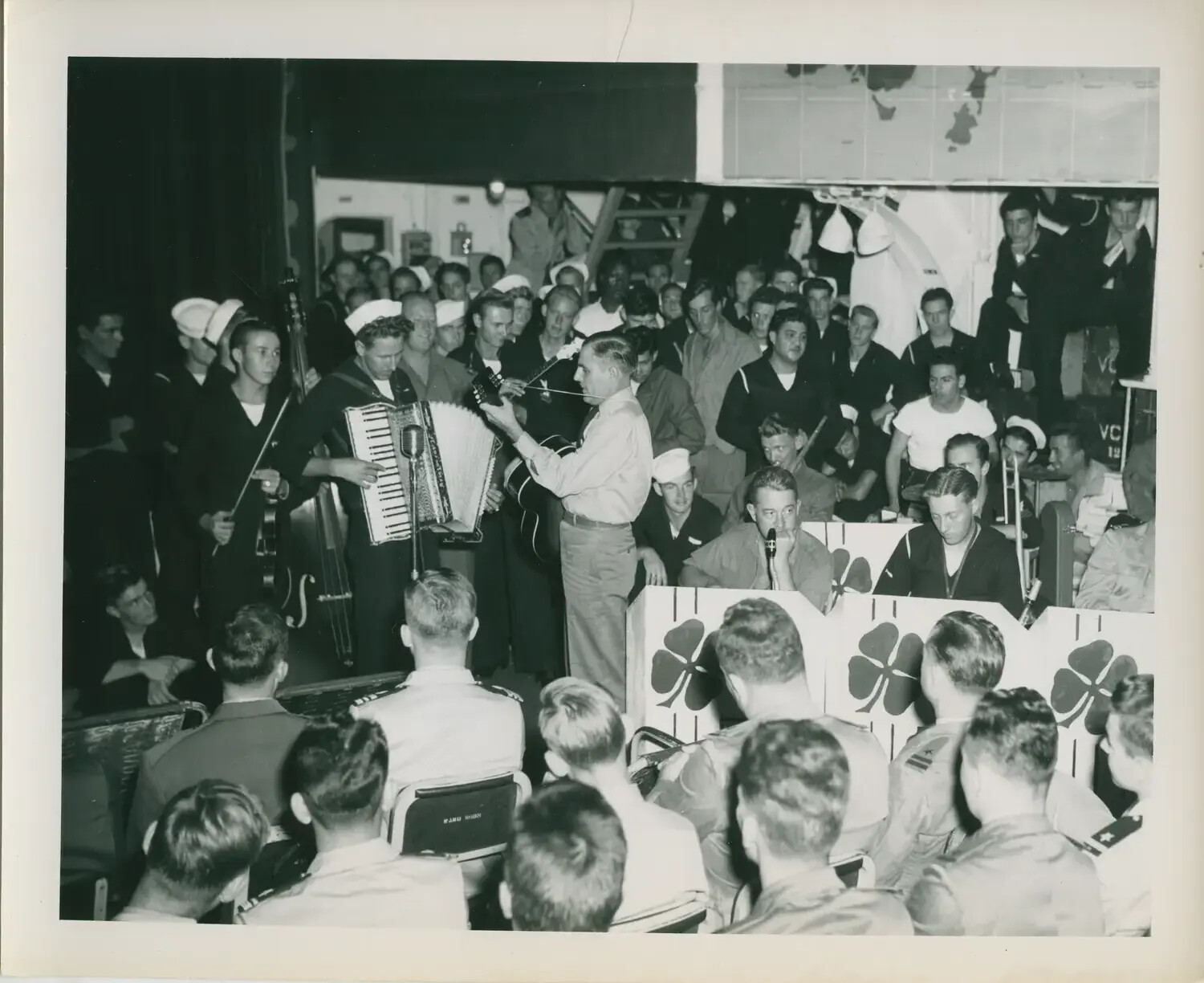 Shipboard Musical Entertainment Aboard USS Petrof Bay (CVE-80), WWII Pacific Theater