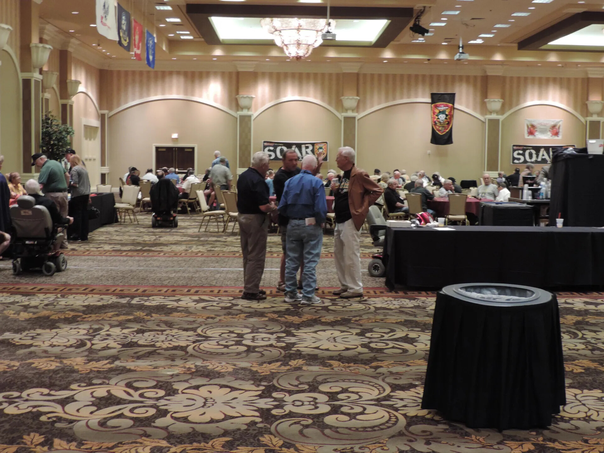 Attendees in Conversation on the Ballroom Floor, SOAR XXXVII, Las Vegas, 2013