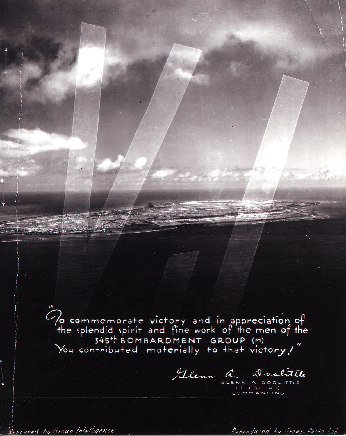 345th Bombardment Group Commemorative Victory Page, Ie Shima