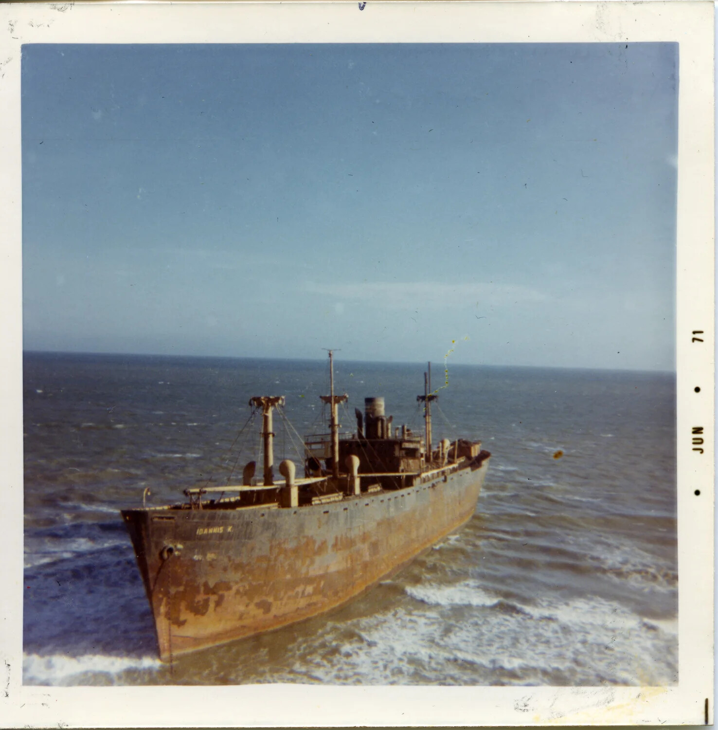 Grounded Merchant Freighter "Ioannis K.", Vietnam Coast, June 1971