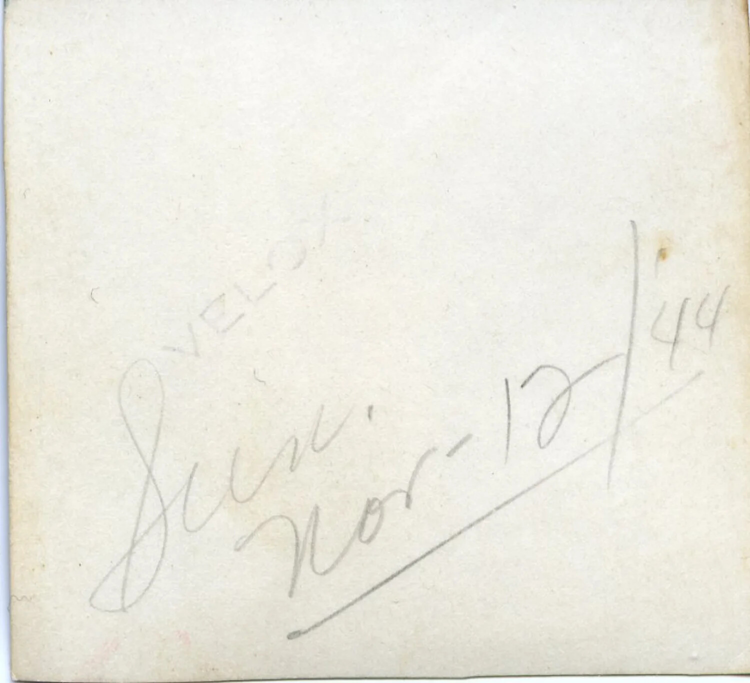 Reverse Side of Photographic Print with Handwritten Date Annotation, Kotec China-Burma Collection