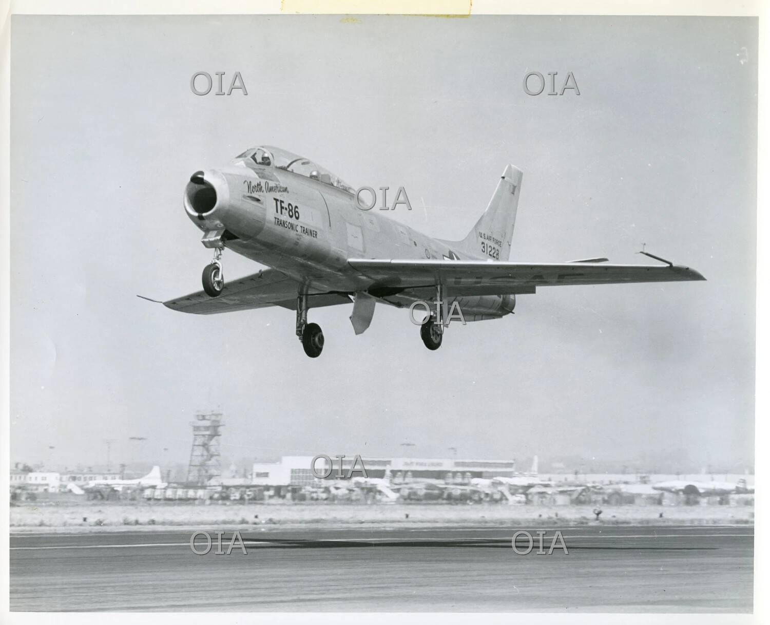 North American TF-86 Sabre 'Transonic Trainer' Prototype, Serial 31228, Taking Off
